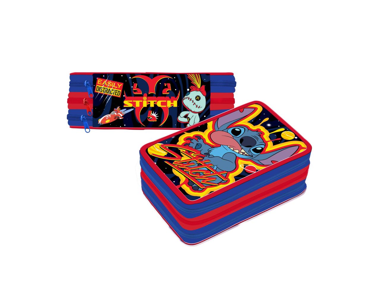 Astuccio con 3 zip stitch boy premium