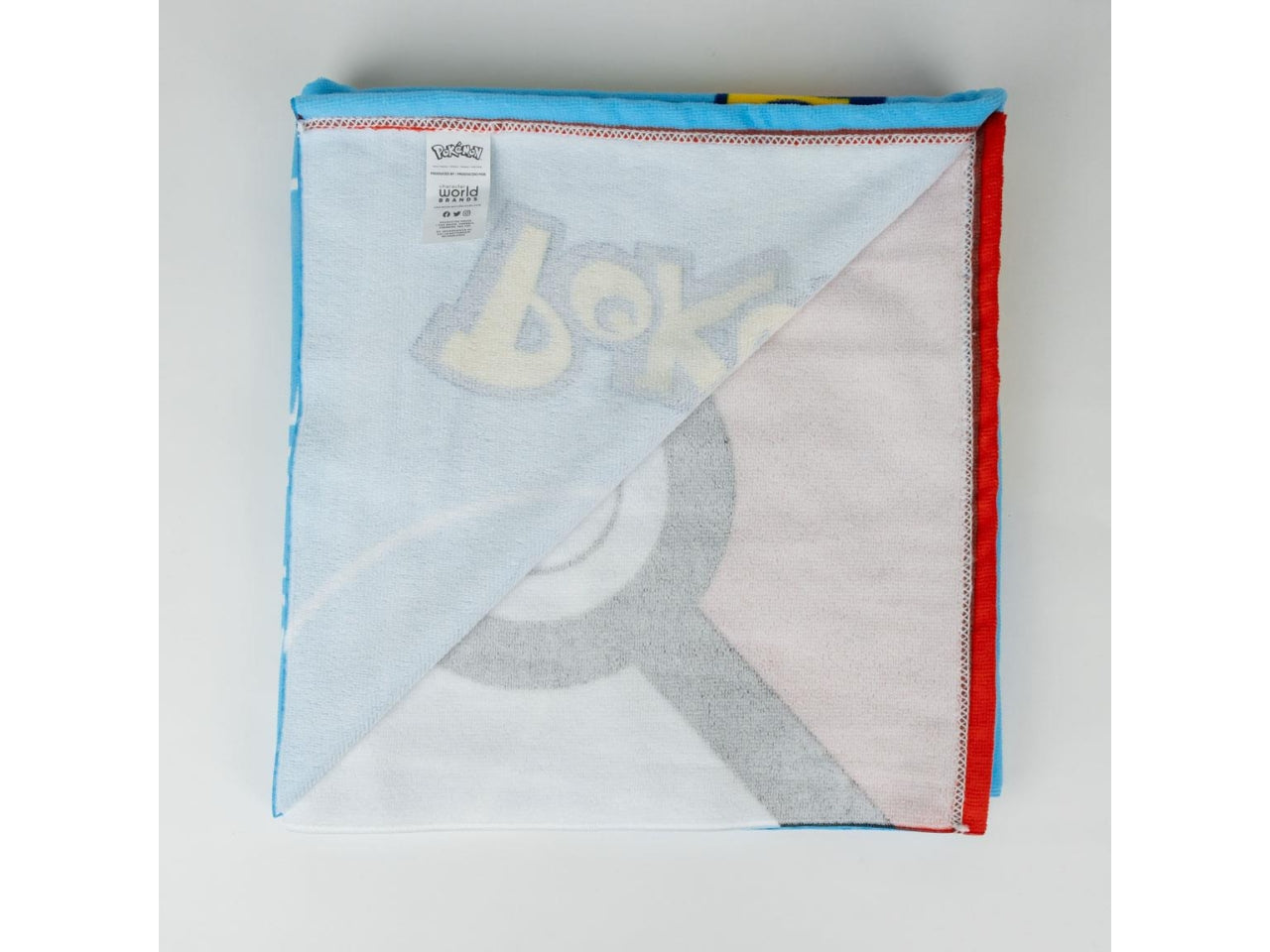 Pokemon telo mare poliestere per bambino 70x140 cm celeste e giallo - Cerdà