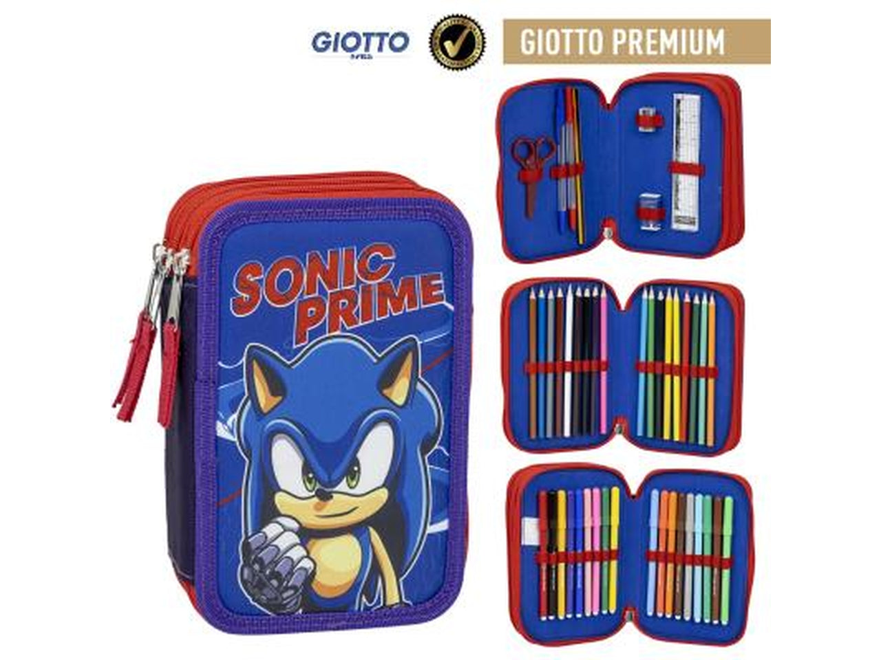 Astuccio Sonic 3 cerniere da bambino 13x7x19,5 cm - Cerdà