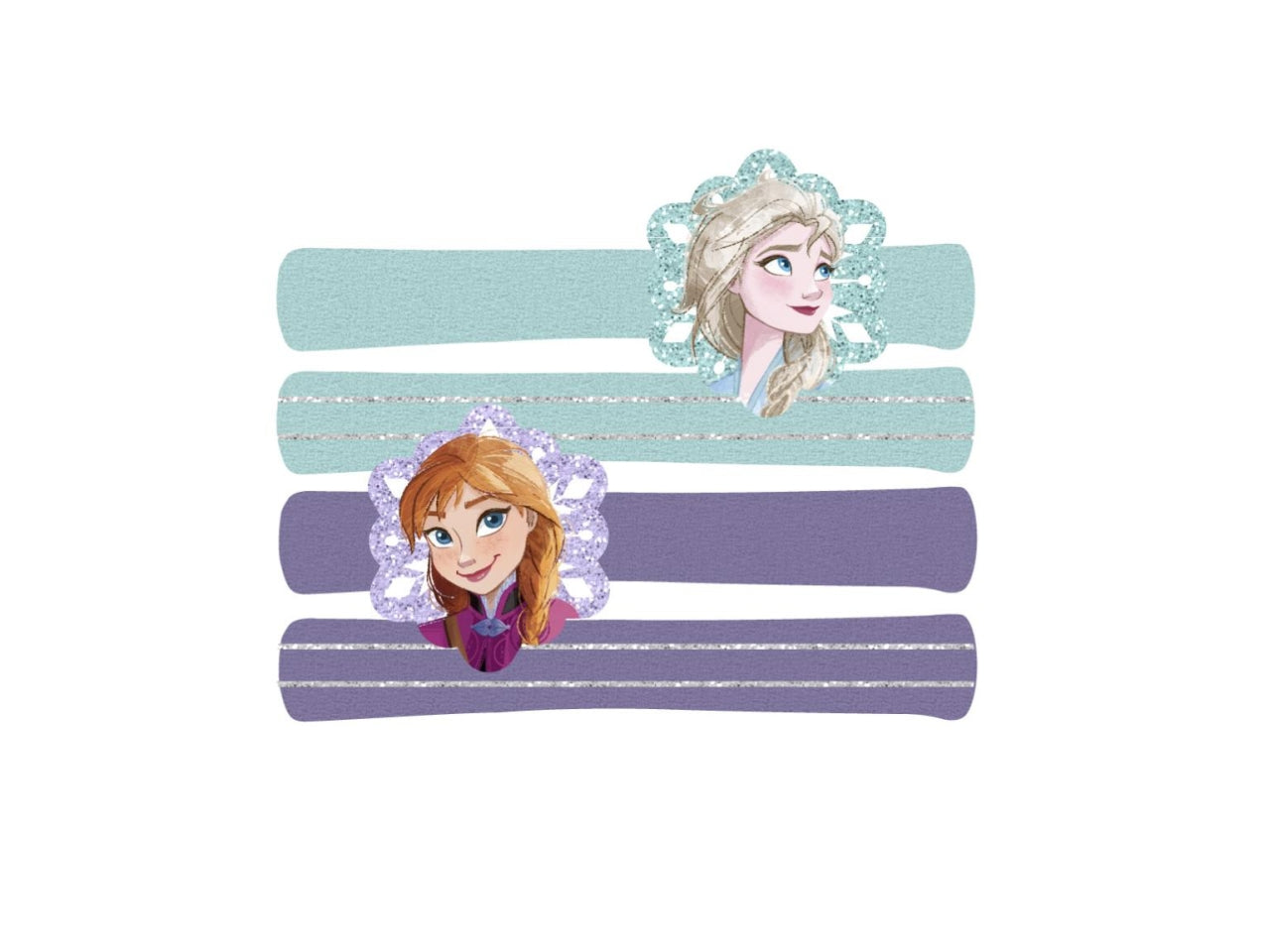 Frozen elastici per capelli set da 4 elastici