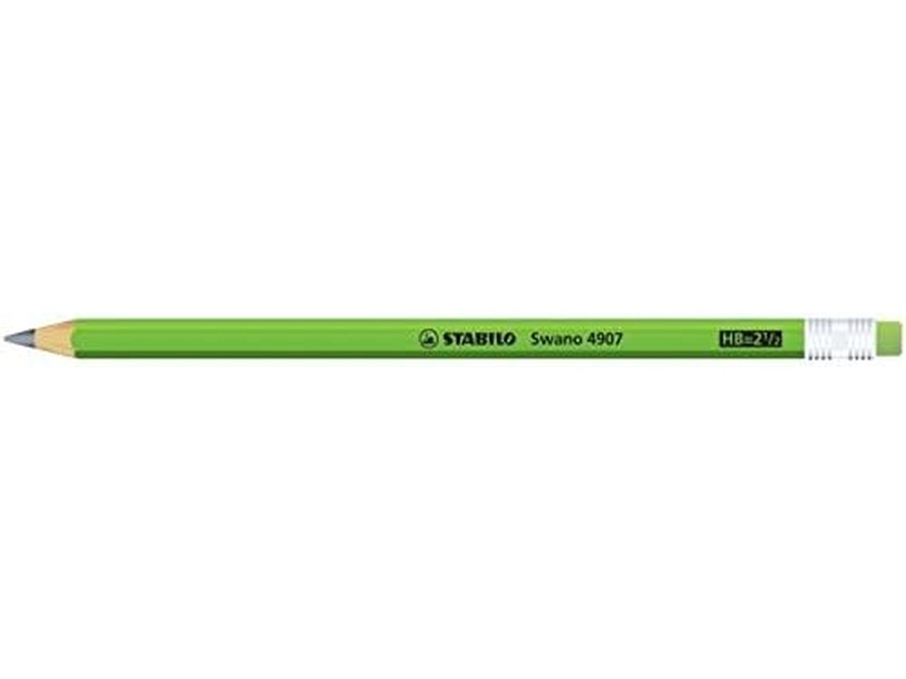Stabilo matita swano fluo hb verde fluo , la confezione contiene 12 matite