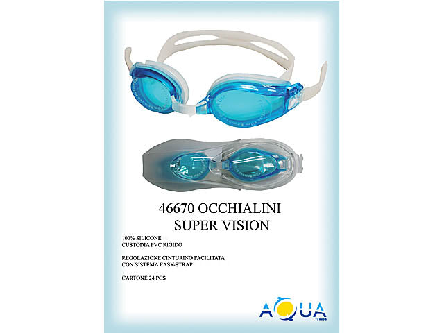 Occhialini mare o piscina super vision