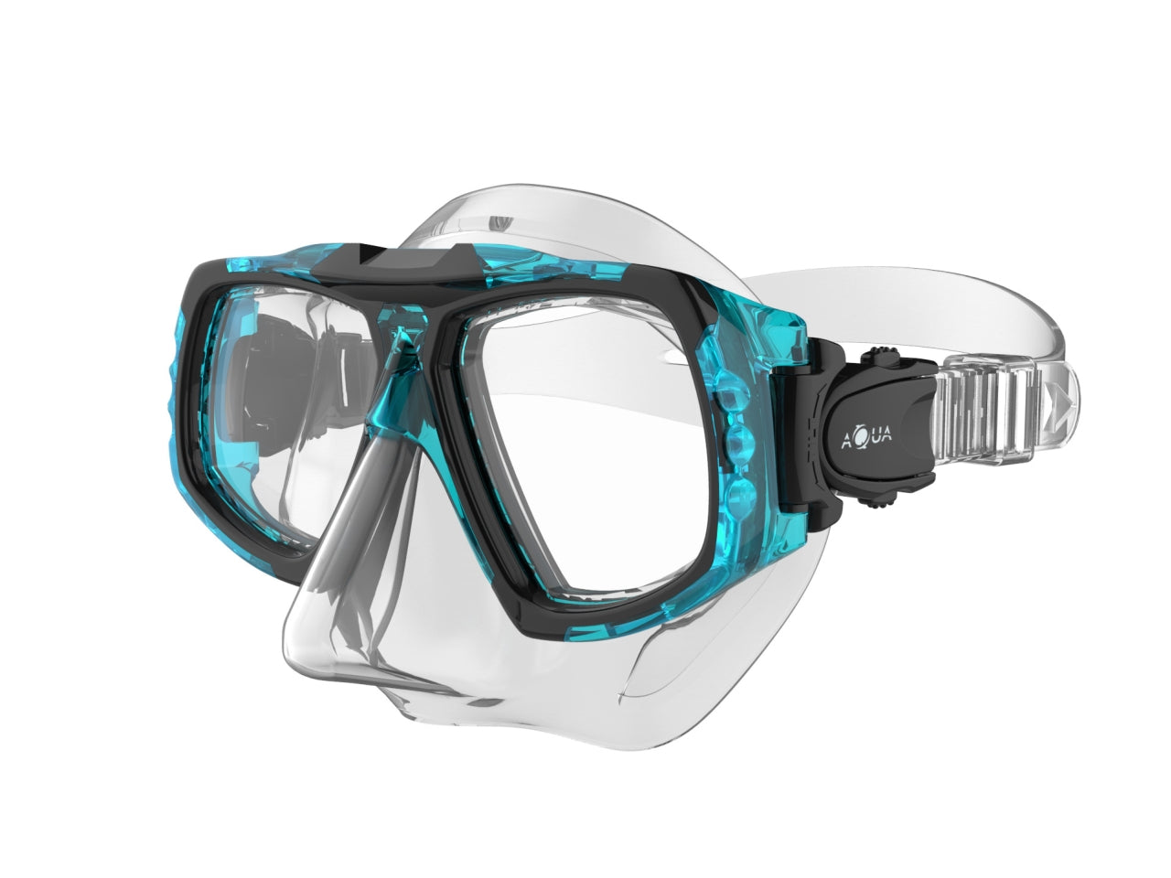 Maschera da sub Vega da adulto in pvc turchese - Aqua by Frada