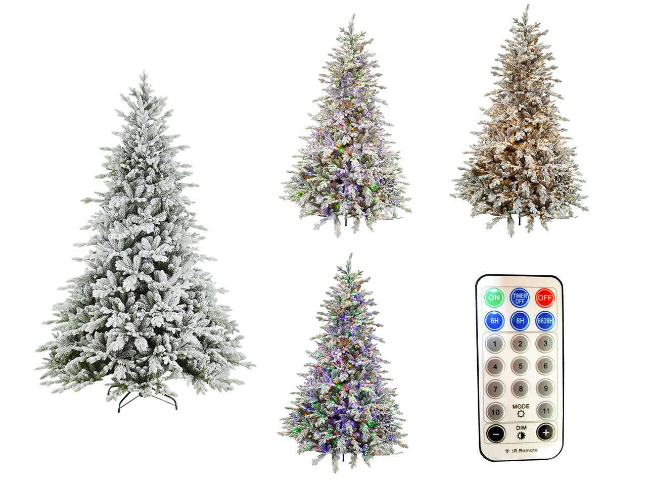 Albero di natale poly stuart prel 270cm d.191cm 6738 punte