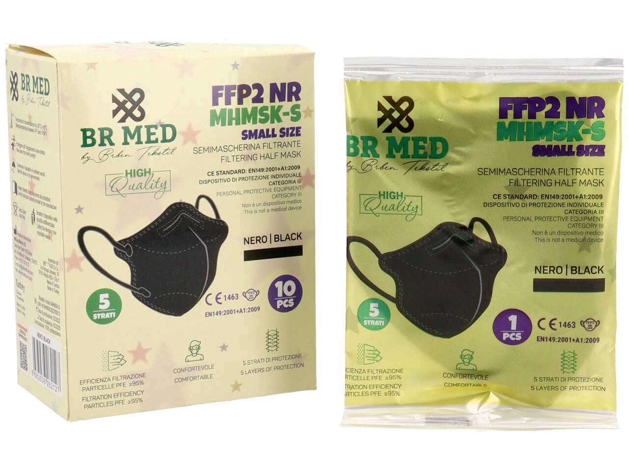 Mascherina ffp2 small nera