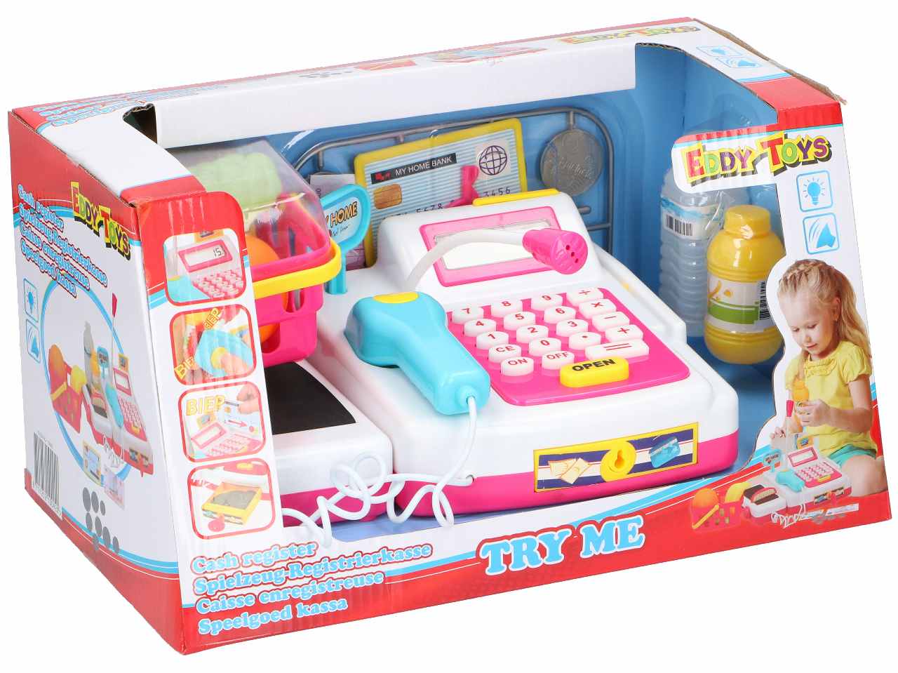 Eddy toys cassa giocattolo 24 pezzi 22x16x20cm