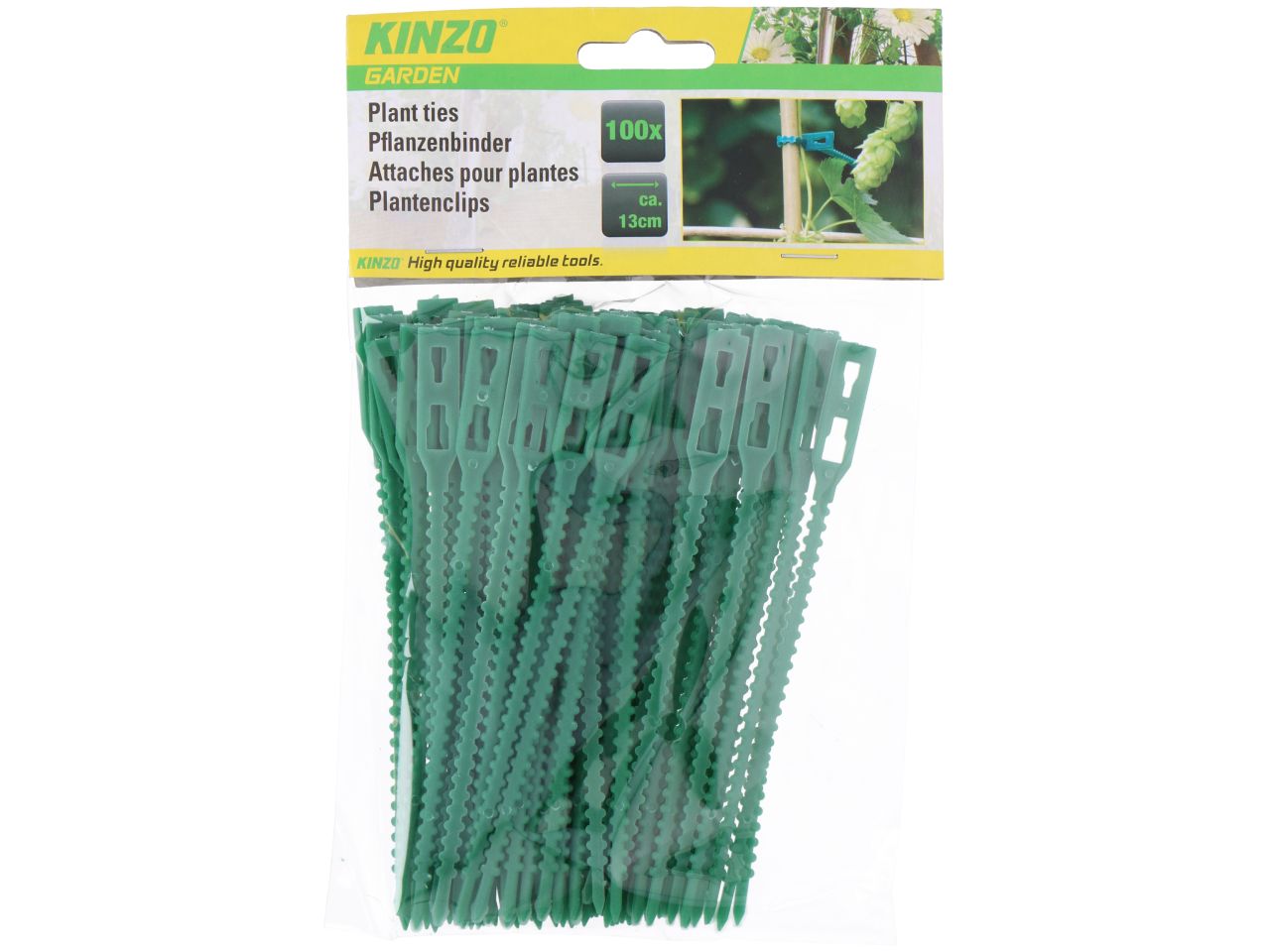 Lacci in poliestere per piante 13cm 100 pezzi marca kinzo garden