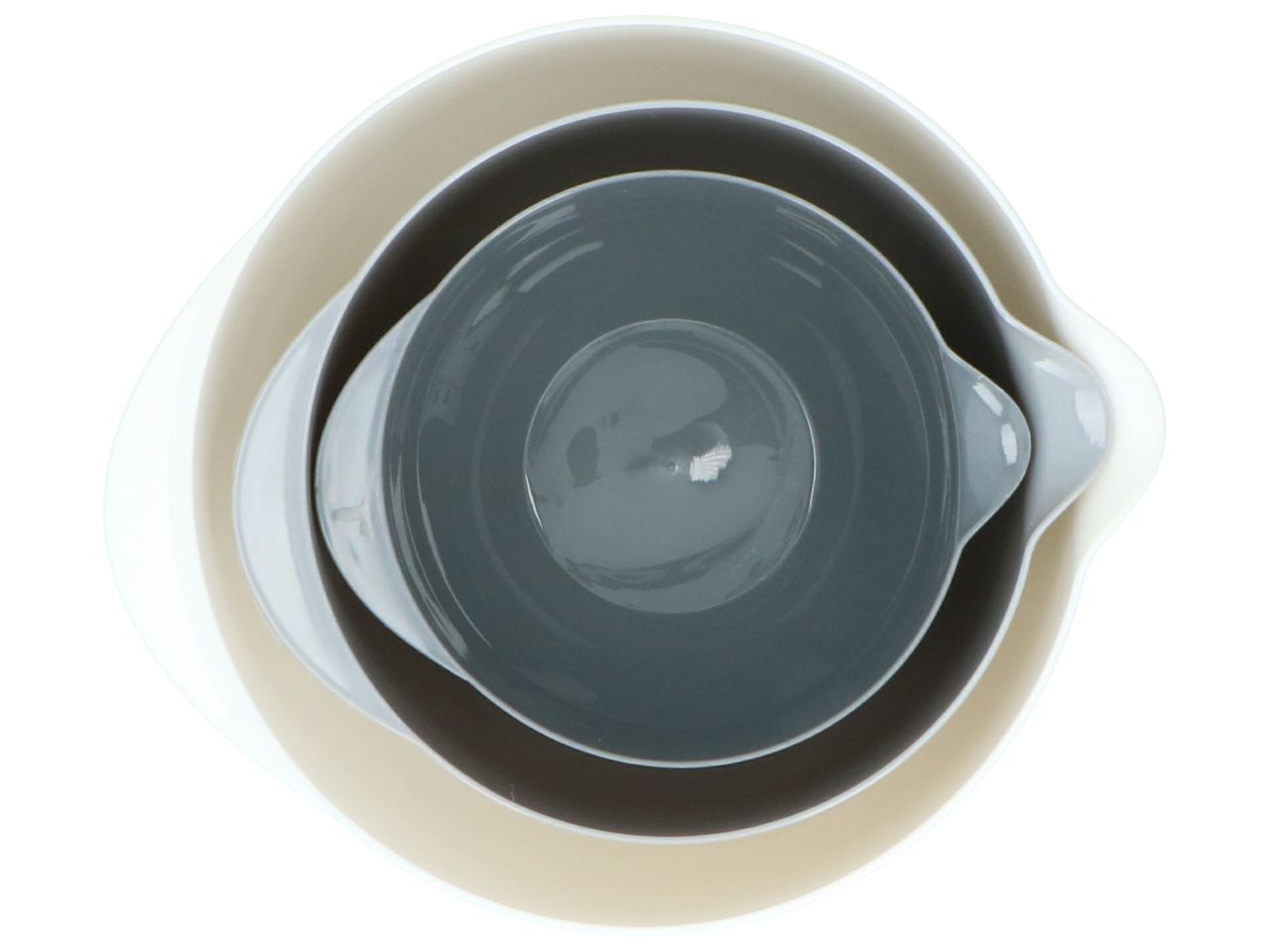 Ciotola in polipropilene con coperchio 3 pezzi 1,2/2/3,4l marchio alpina