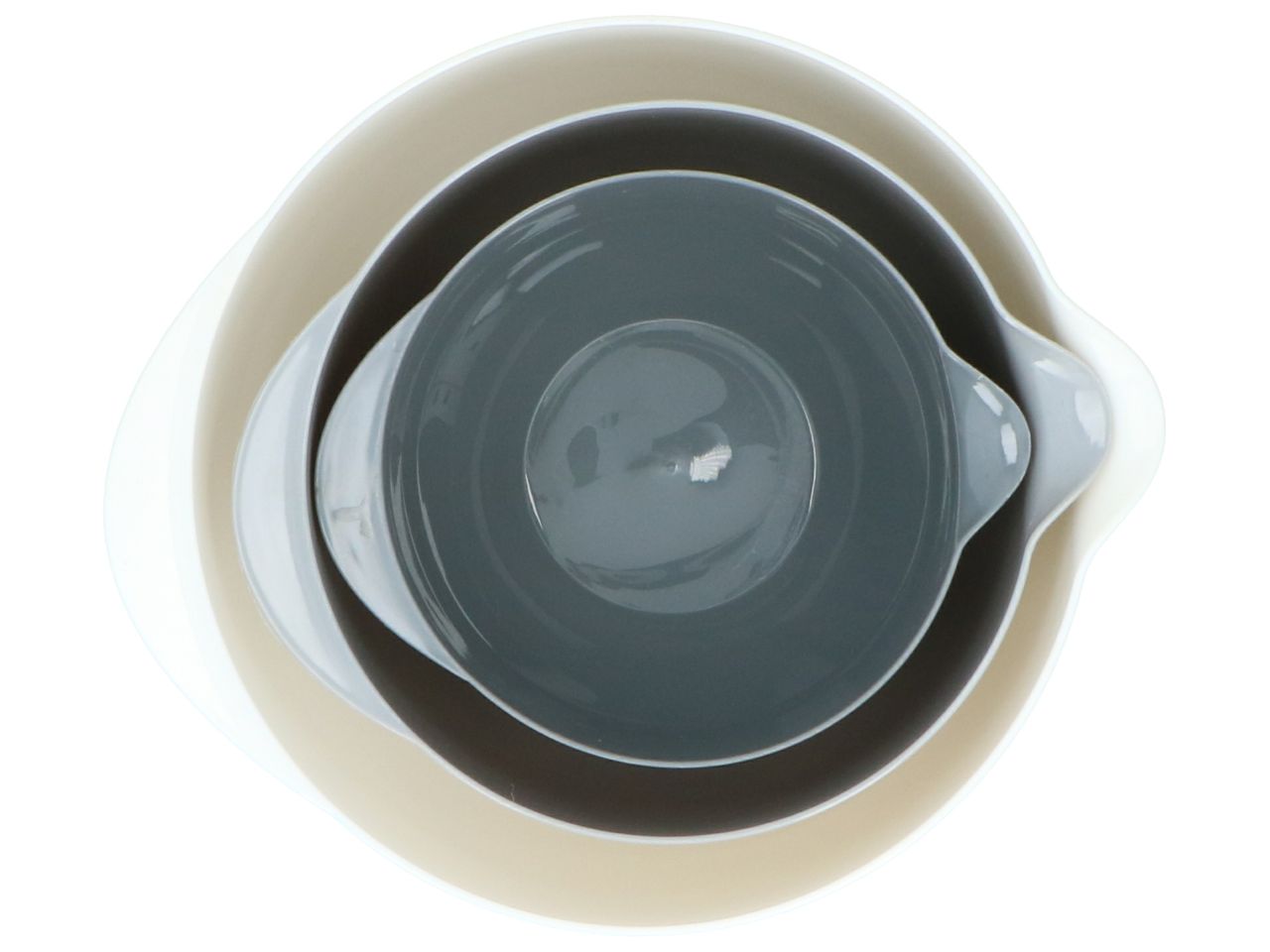 Ciotola in polipropilene con coperchio 3 pezzi 1,2/2/3,4l marchio alpina