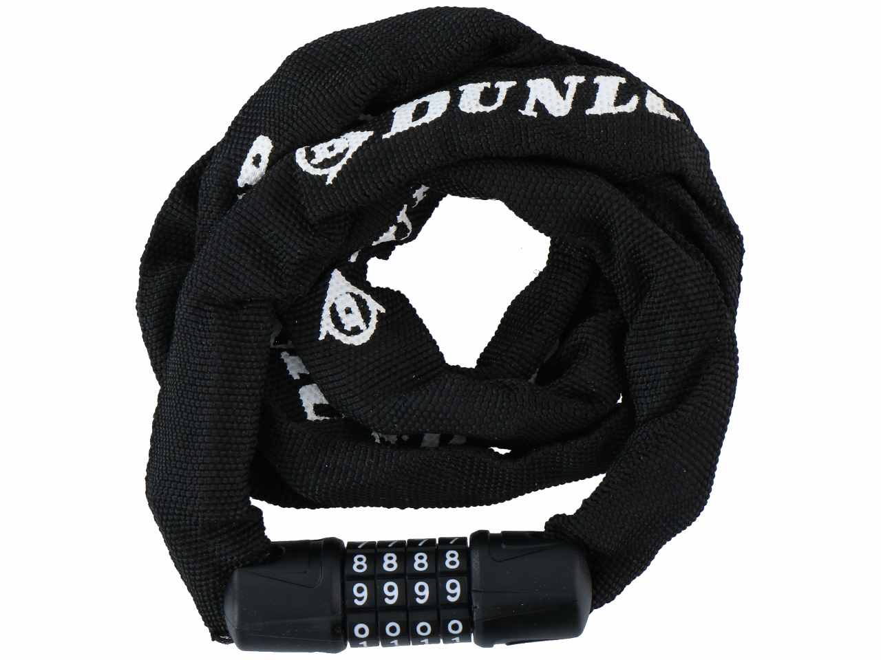 Dunlop lucchetto per bicicletta con combinazione 58cm 6 colori assortiti