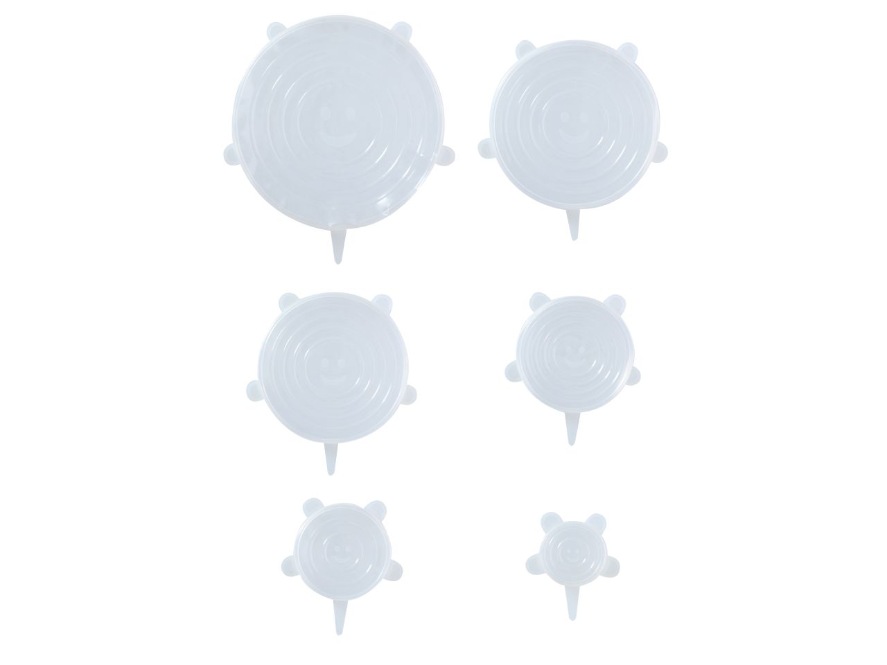 Set da 6 coperchi flessibili antischizzo d.6/9/11/14/16/20cm marchio alpina