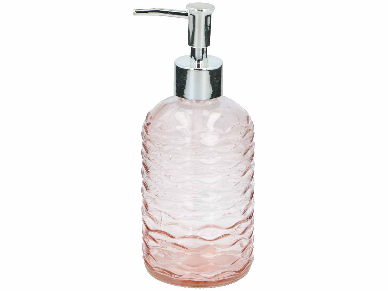 Bath&shower dispenser per sapone in vetro 400ml 19x7x7cm in 3 colori assortiti