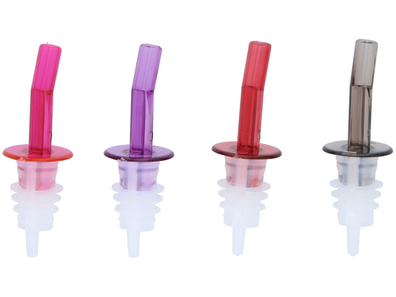 Pourer e stopper per bottiglie 2,8x10cm 4 colori assortiti