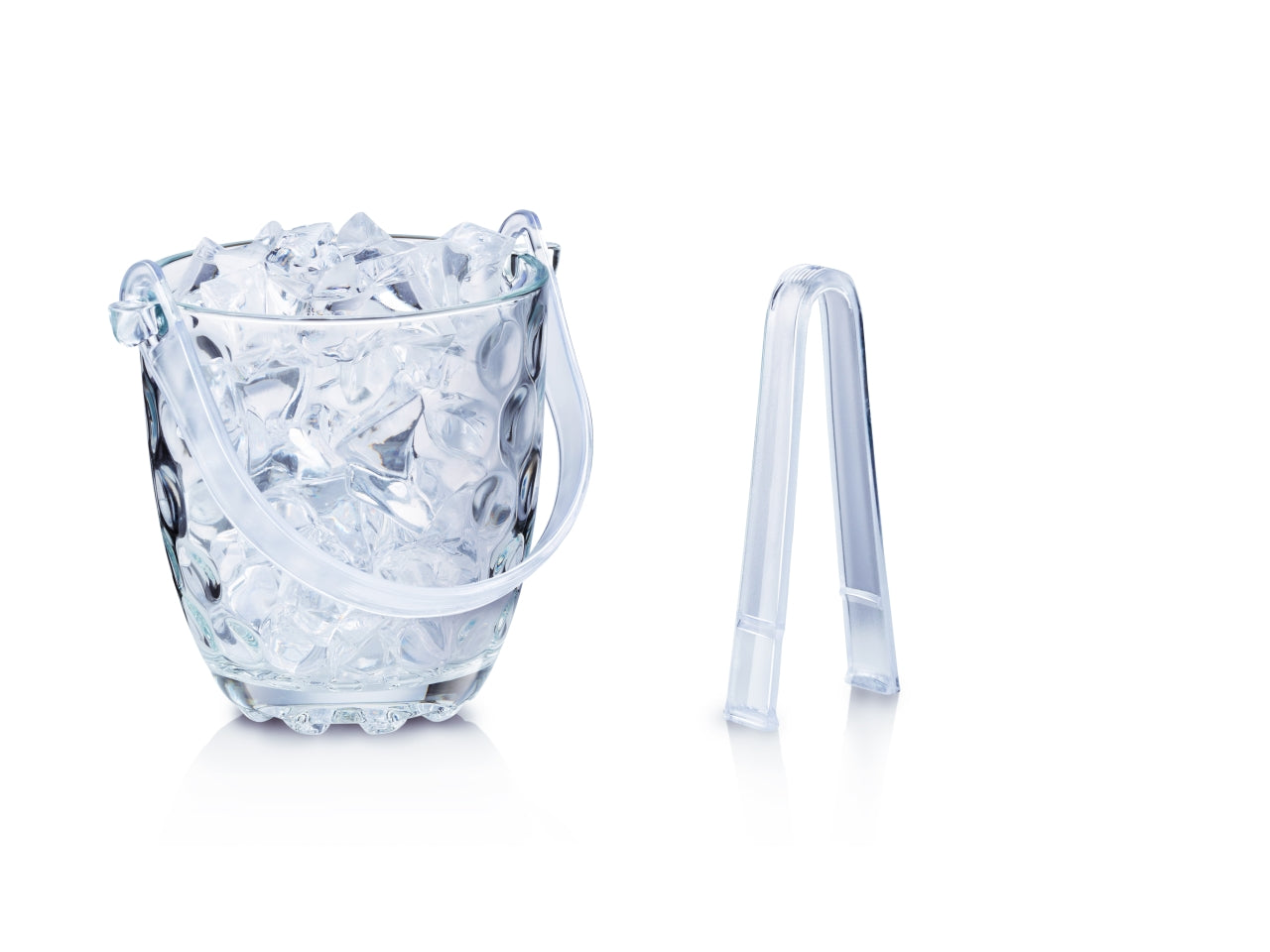 Secchiello per ghiaccio con pinza - 820ml 15x11,8x12,6cm