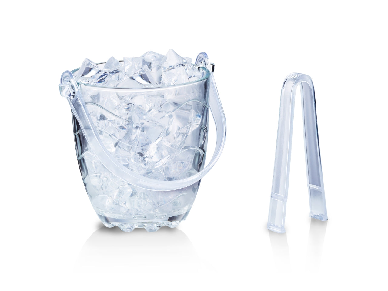 Secchiello per ghiaccio con pinza - 820ml 15x11,8x12,6cm