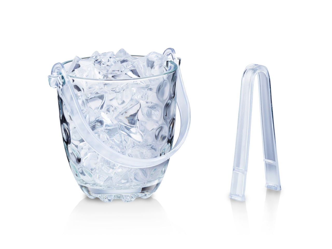 Secchiello per ghiaccio con pinza - 820ml 15x11,8x12,6cm