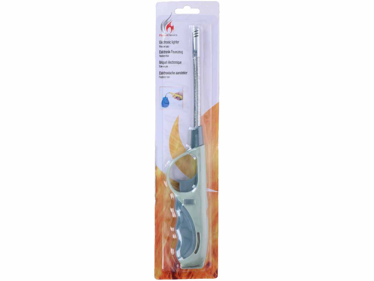 Flame classics accendigas con tubo flessibile 28,7x4,7x2,9cm 3 assortimenti