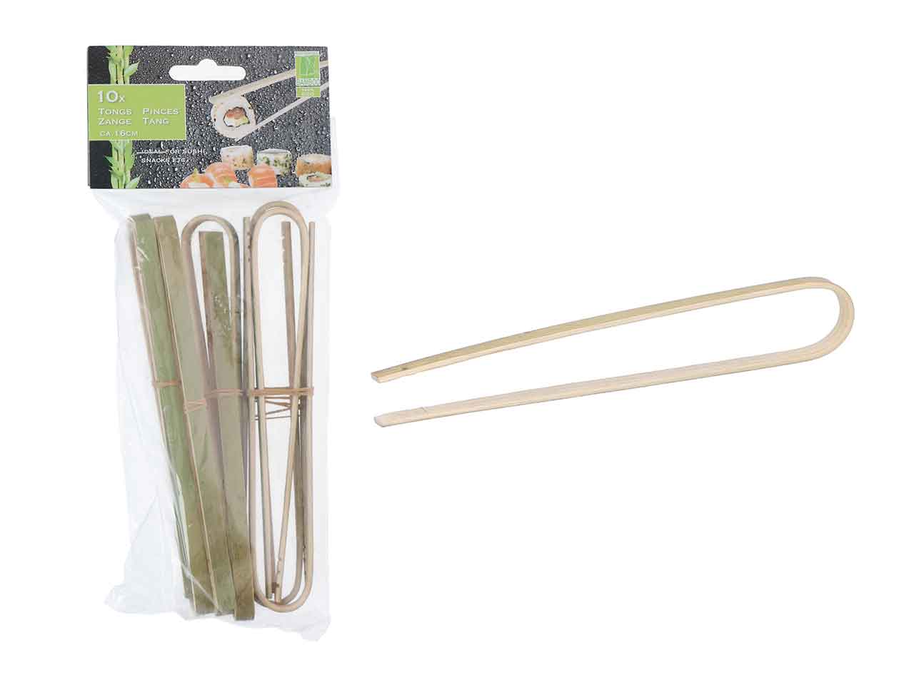Pinza per insalata 10 pezzi bamboo 871125225188