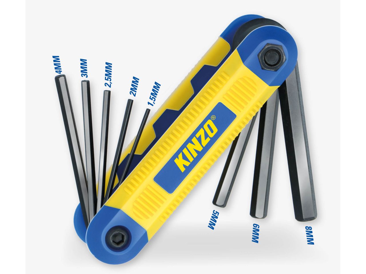 Set da 8 brugole misura 11x4x2,6cm marca kinzo