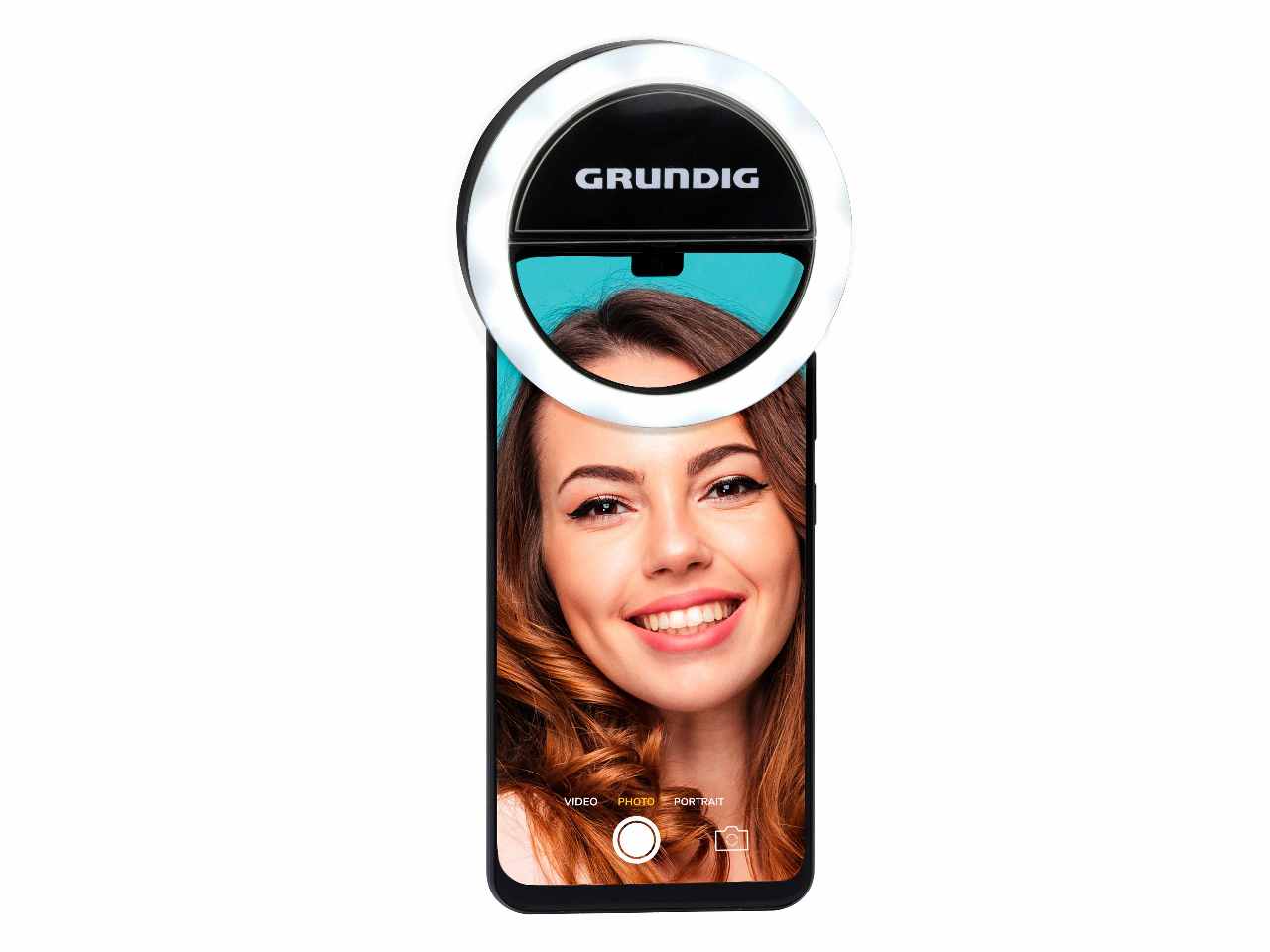 Grundig anello 36 led per selfie 8,5x8,5x3cm