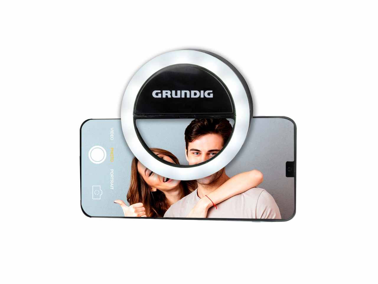 Grundig anello 36 led per selfie 8,5x8,5x3cm