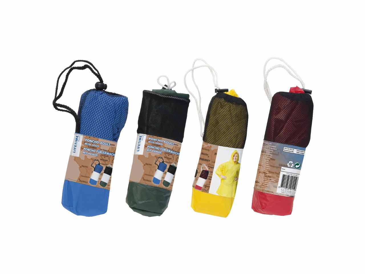 Poncho 100x130 cm 4 colori assortiti
