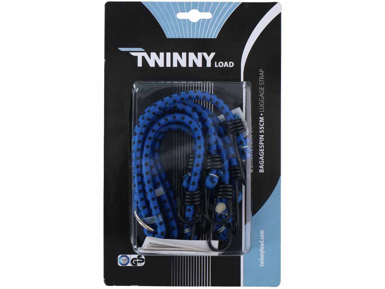 Cinghia per bagagli con ganci 55 cm