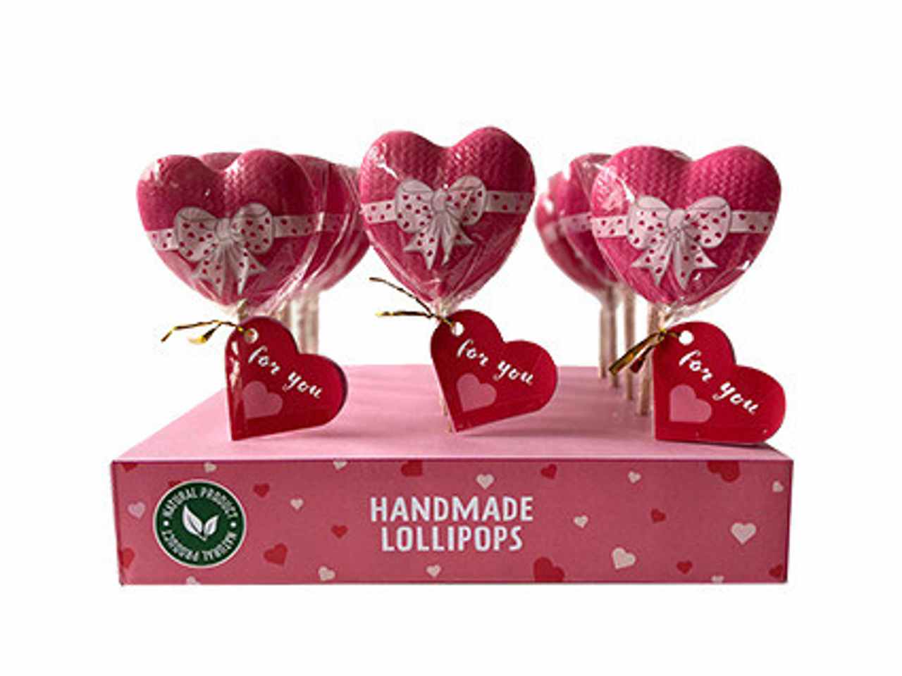 Pink heart lollipop da 50gr