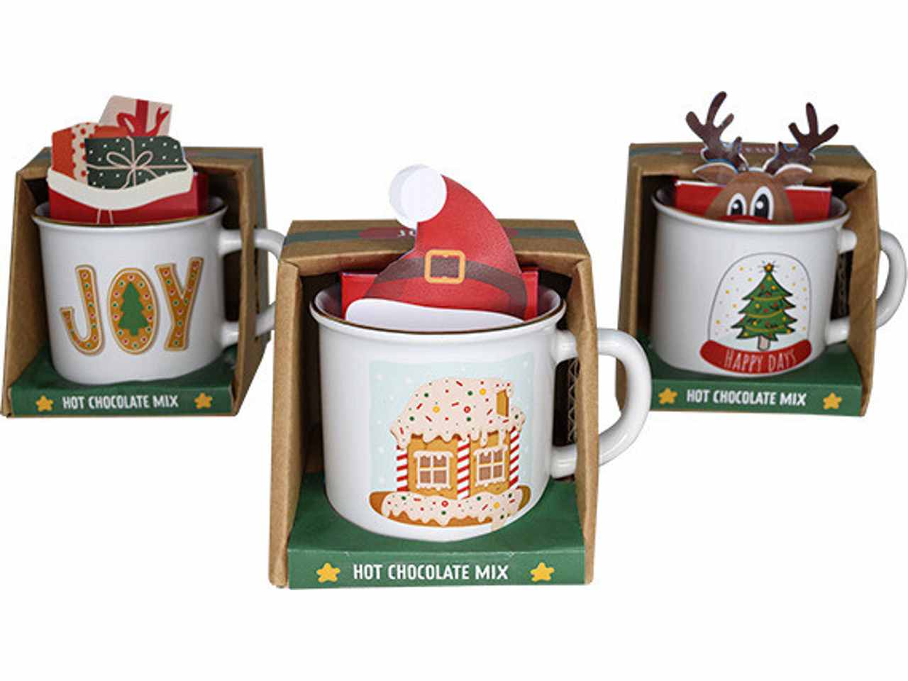 Mug con decorazione natalizia e bevanda