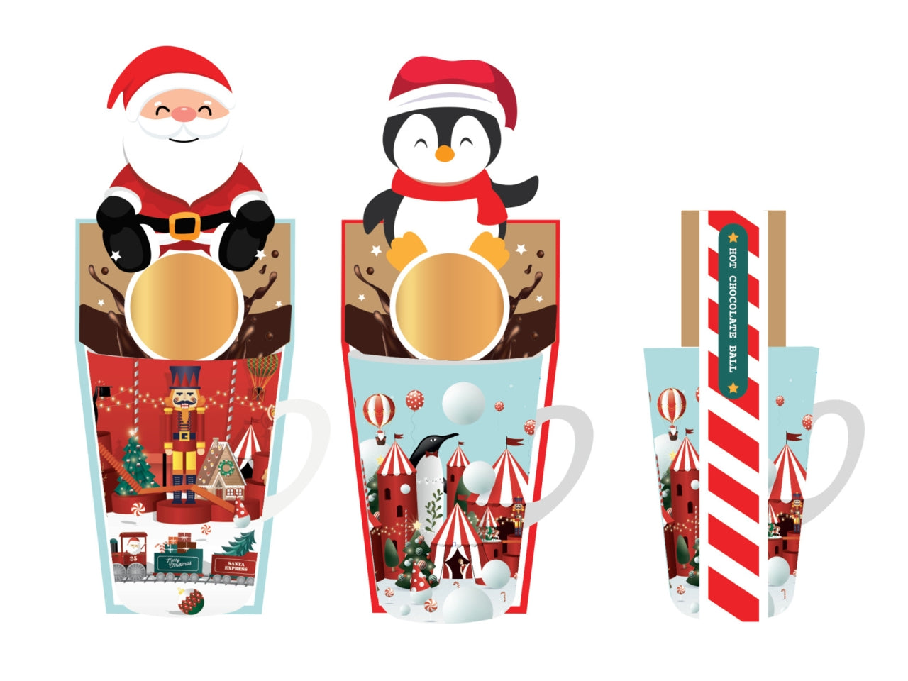 Mug sweet holiday con dolci in 2 assortimenti