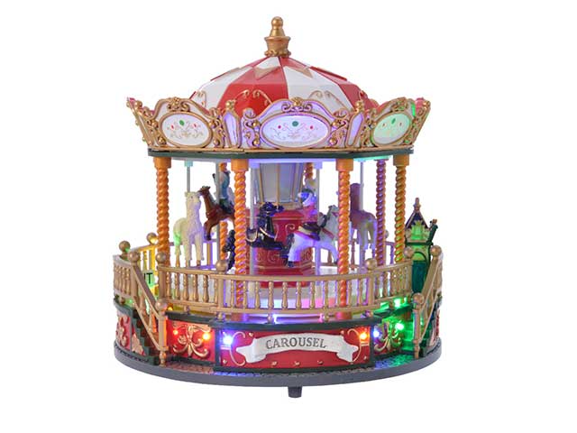 Giostrina in poliresina con led per interni colore multicolore misura lun.22.5cm x lar.22.5cm x alt.23.5cm  3mm  15