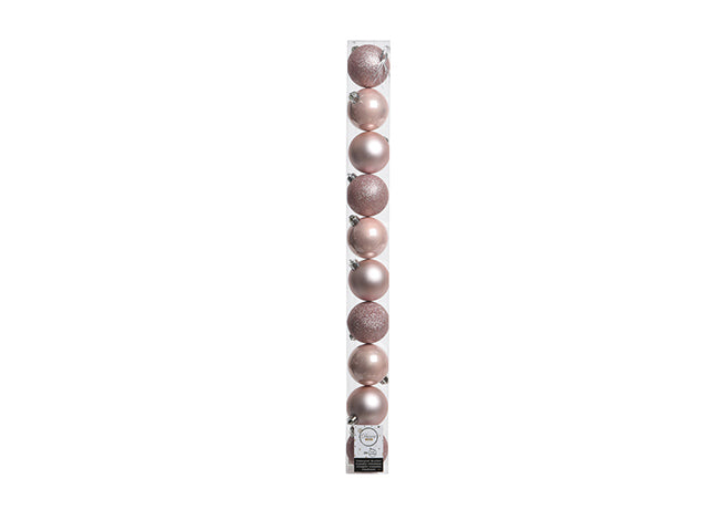 Sfera 6cm 10 pezzi rosa 020183