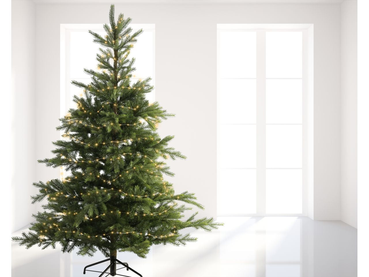 Luci natalizie micro led a stringa fisse per uso esterno colore argento bianco caldo misura lun.895cm misura del led micro numero di led 180