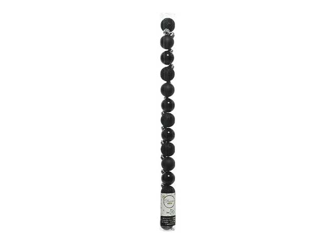 Sfera 3cm 14 pezzi nera 20469