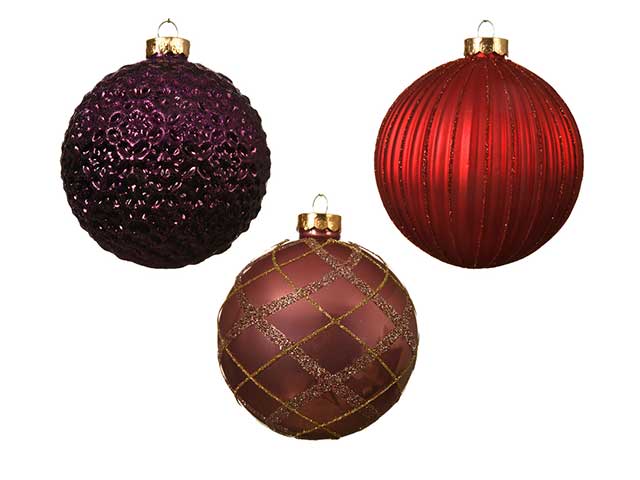 Palline natalizie assortiti diametro 10cm