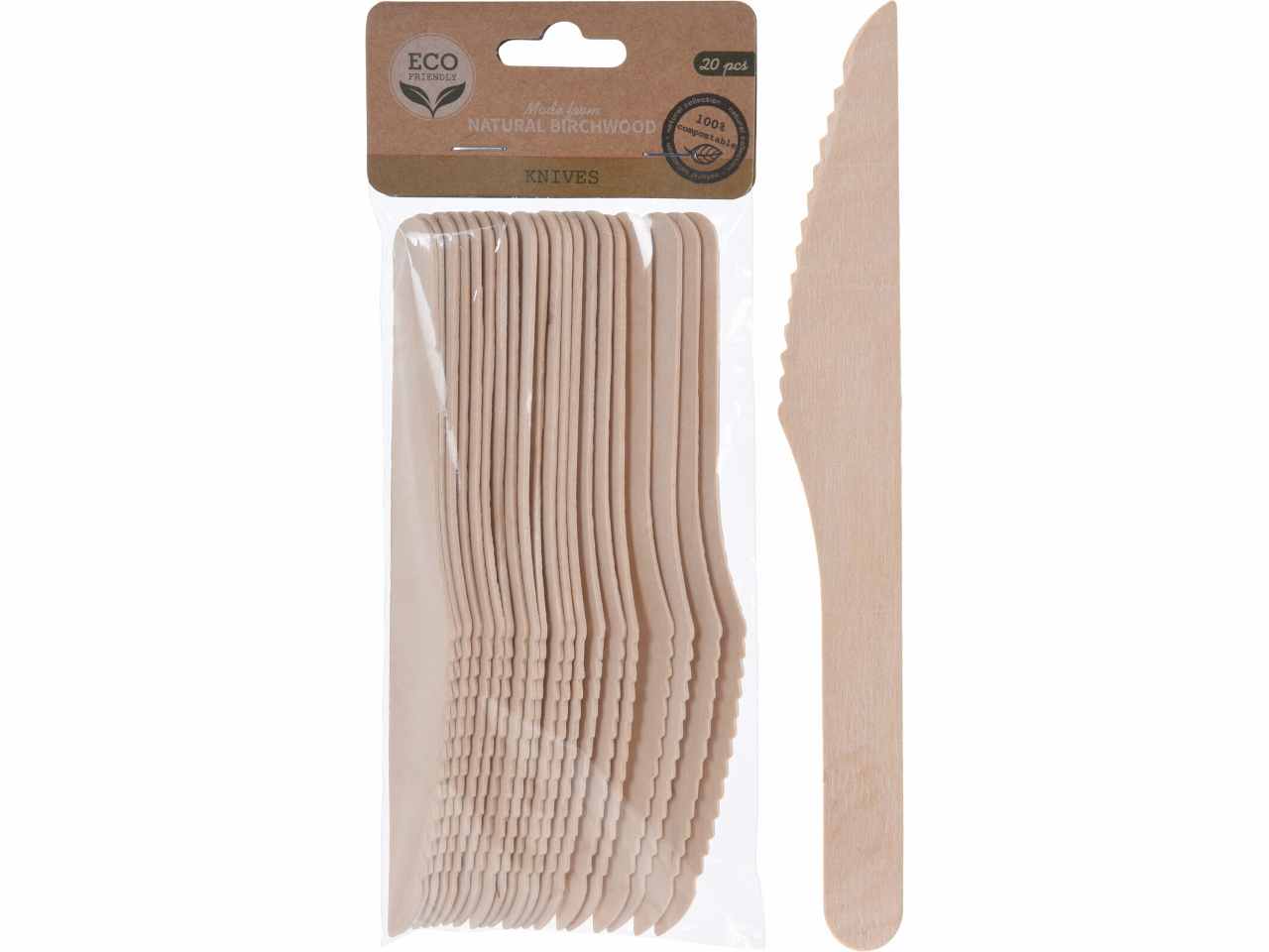 Coltelli legno 16cm 20 pezzi 170431360