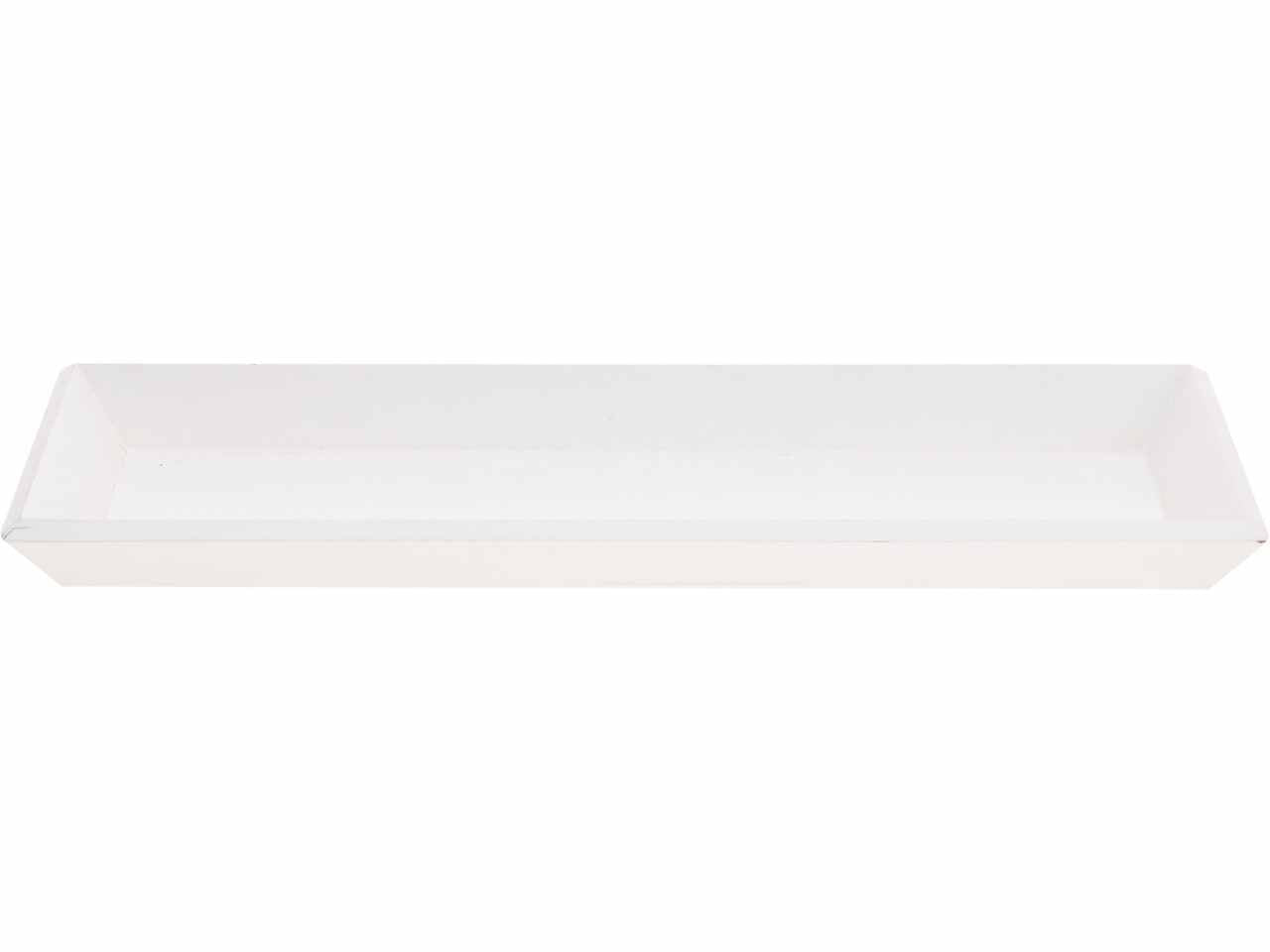 Vassoio in legno 40x14cm bianco
