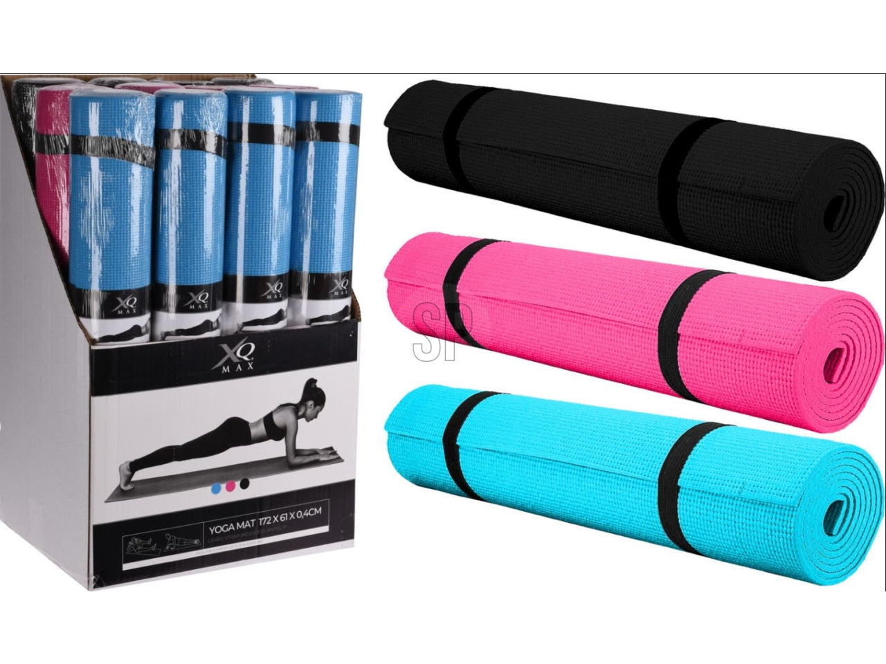 Tappeto yoga misura 170x58cm in 3 colori assortiti