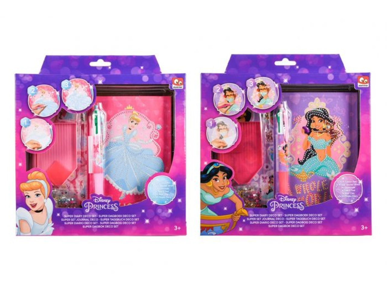 Disney princess diario decora con diamanti