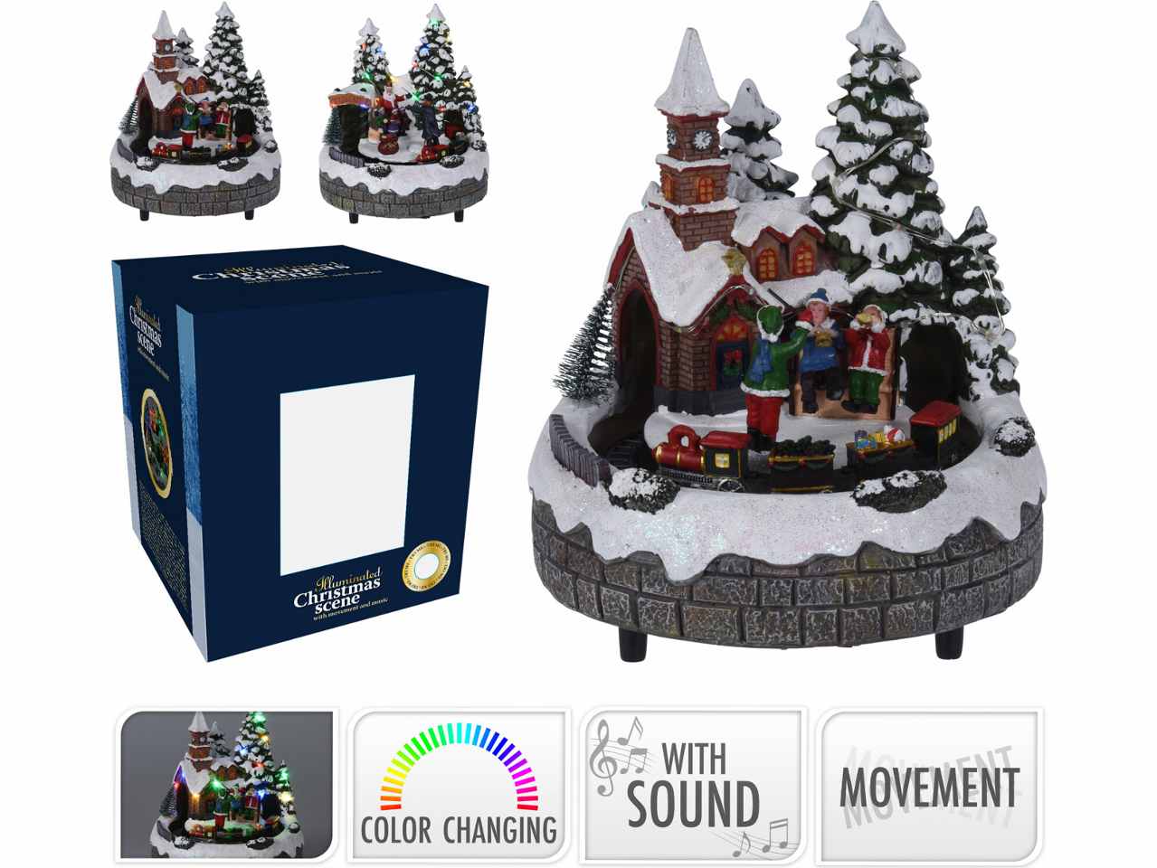 Giostrina con suono e movimento 19cm