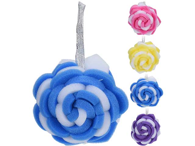 Spugna bagno 11x10cm fiore 4as 19000001