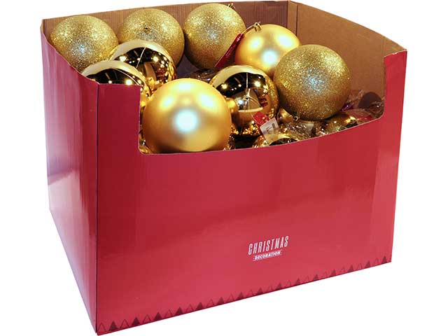 Sfera in plastica 120mm oro
