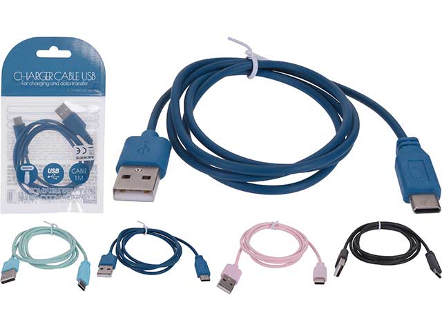 Cavo usb dati con carica iphone in 4 assortimenti