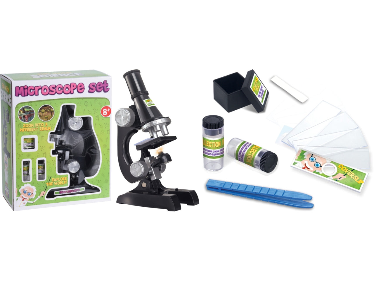 Microscopio con kit