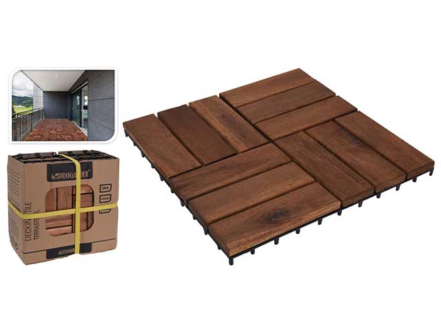 Piastrella incastro legno 30cm 9 pezzi vn2000020