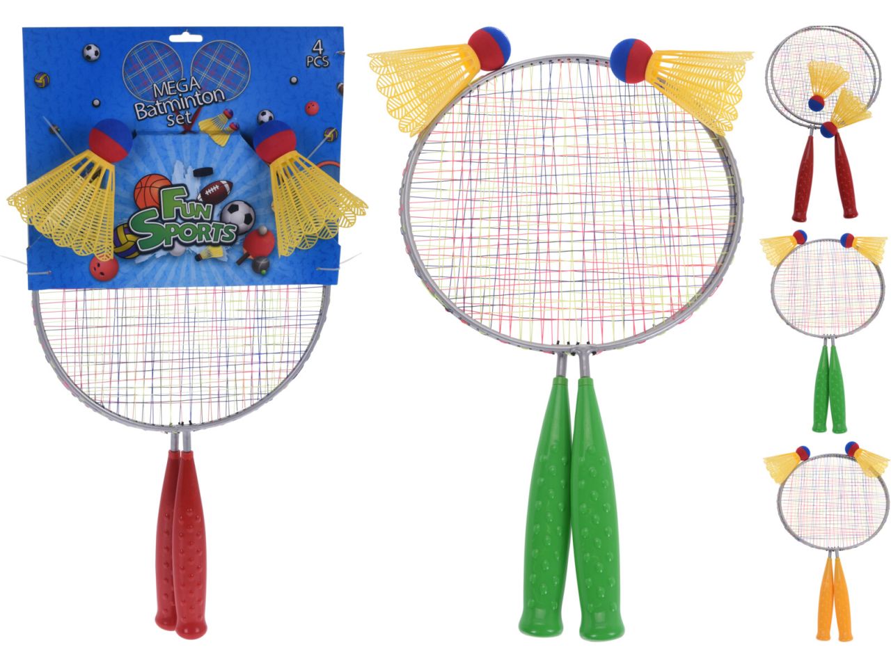 Set da badminton 4 pezzi