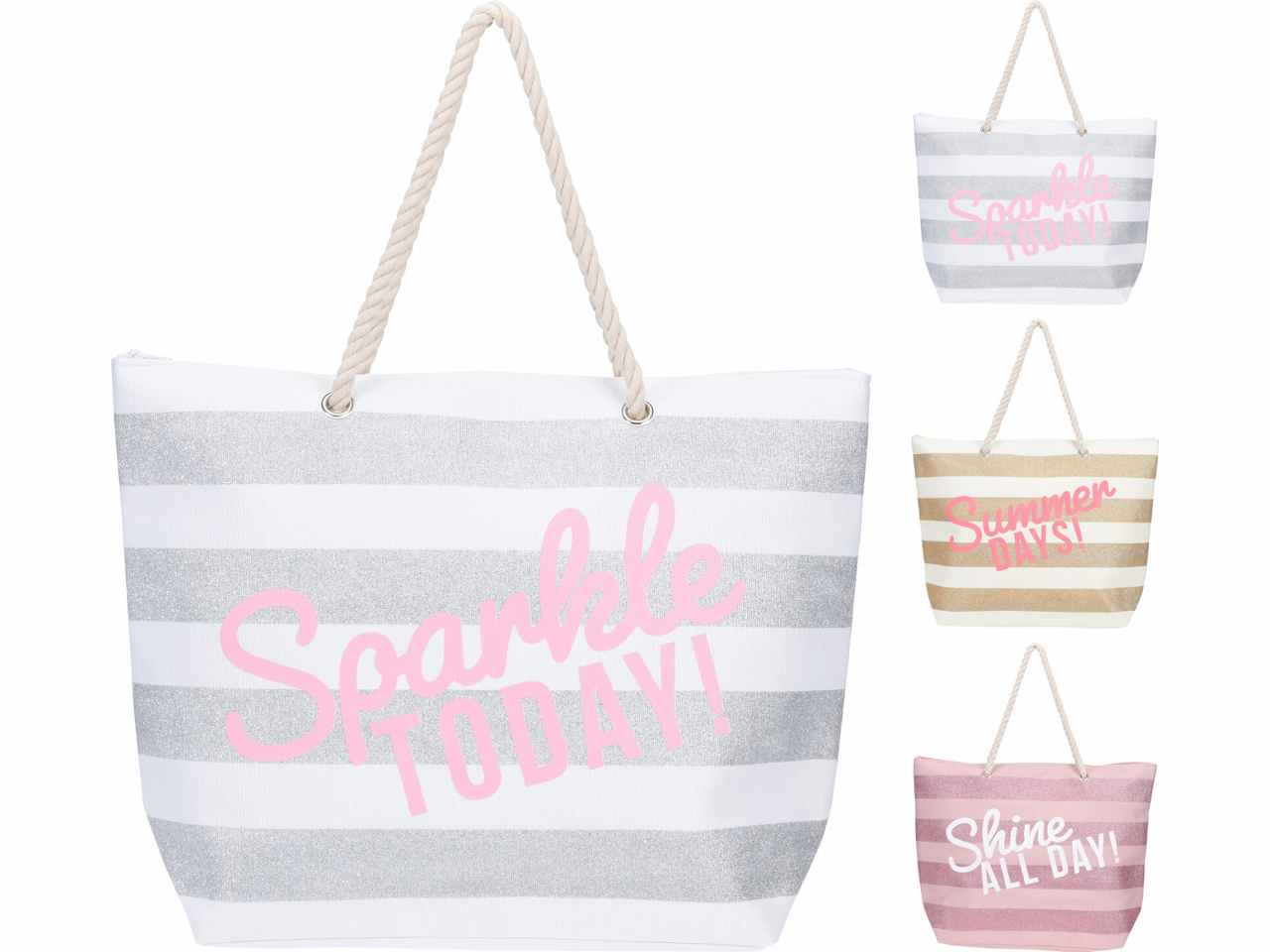 Borsa spiaggia in plastica 38x16x39cm