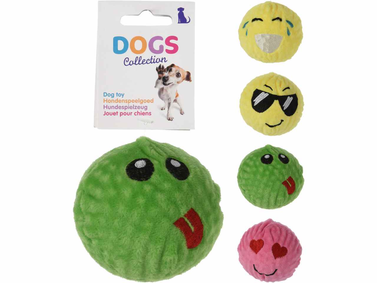 Pallina gioco cani 8cm 4ass 491003660