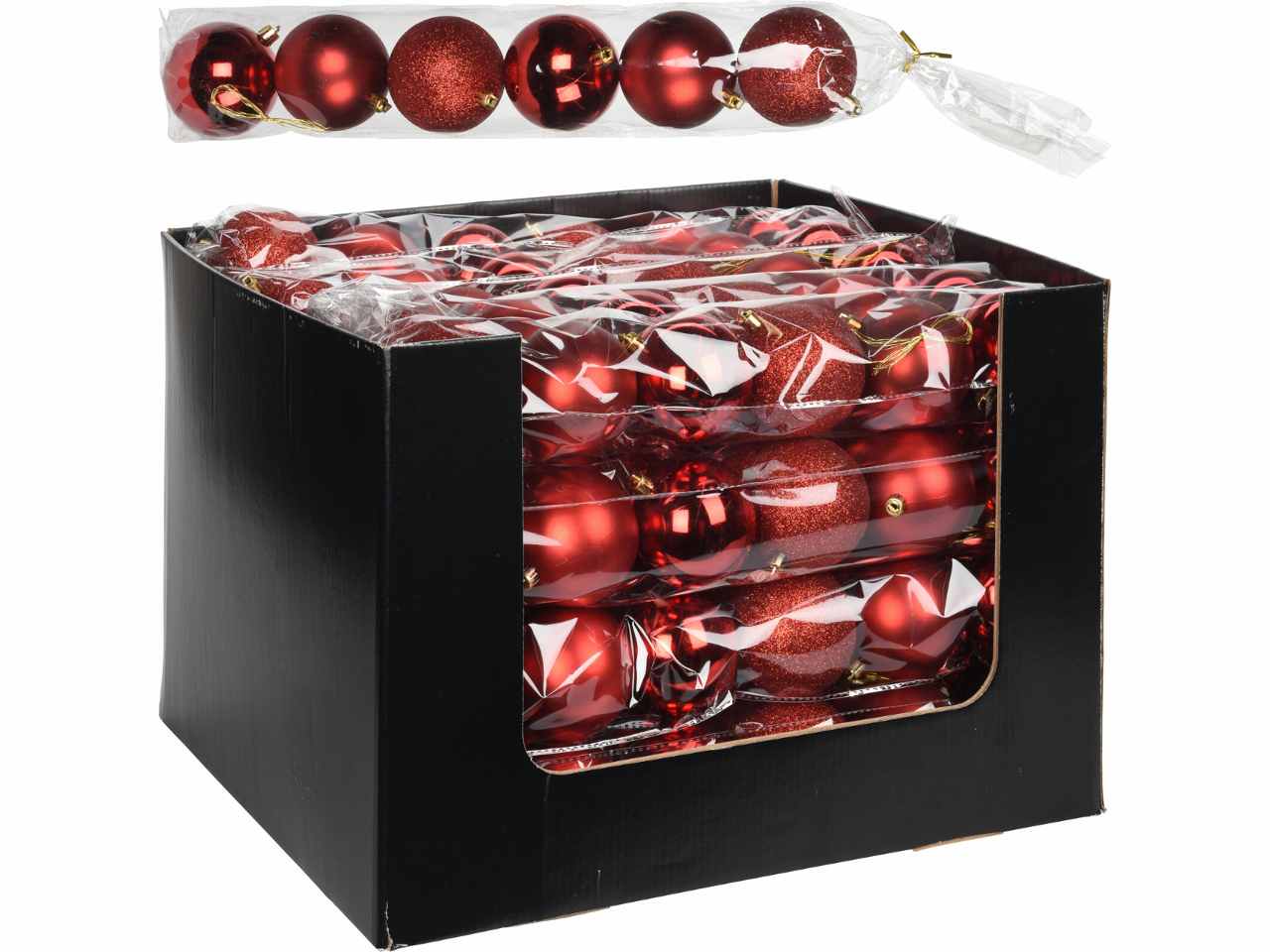 Sfera 6pezzi 70mm rossa