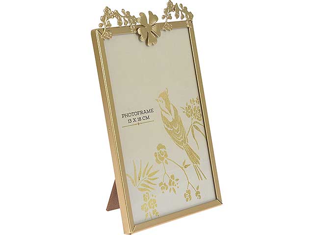 Porta foto metallo 19x13cm oro aae324520